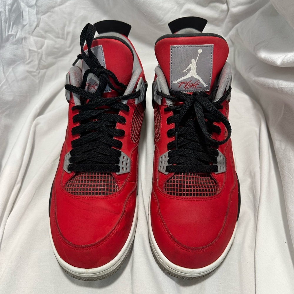 Jordan Red and Black Sneakers Iconic Air Jordan 4